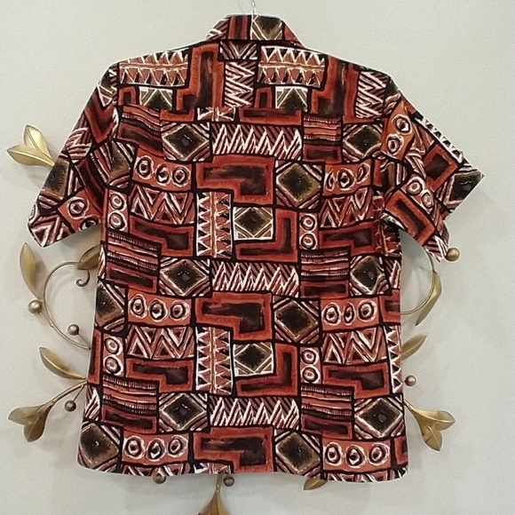 RARE RAYON HAND SCREENED ALOHA SHIRT - Picture 3 of 11